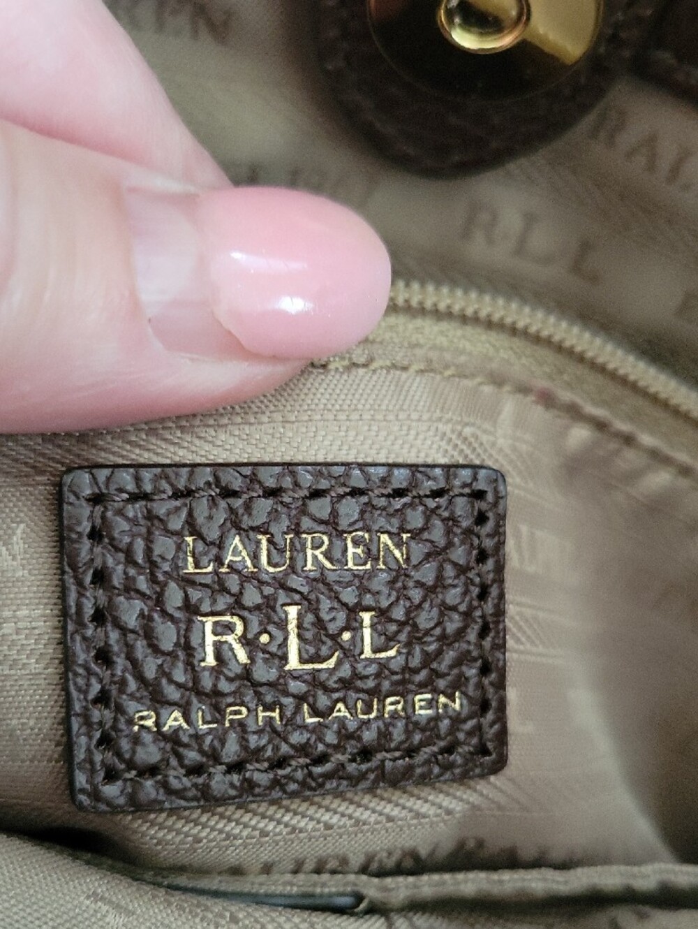 Lauren Ralph Lauren Brown Leather Fringe Cobden Bag - Picture 5 of 5
